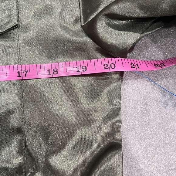 [XS]GAP Greenway Longline Satin Bomber Utility Jacket Women’s NWOT - Picture 8 of 11